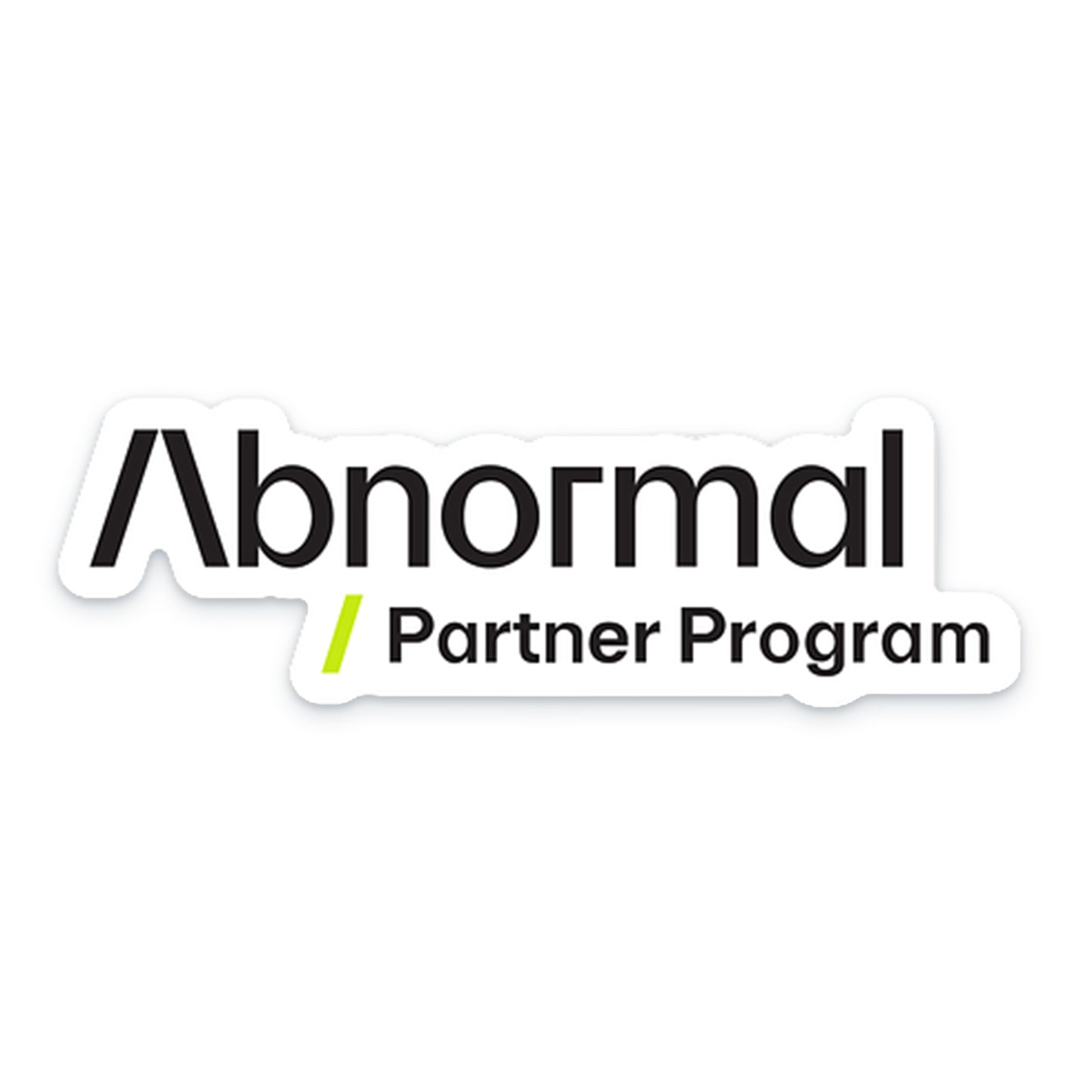 Abnormal Partner Program Sticker